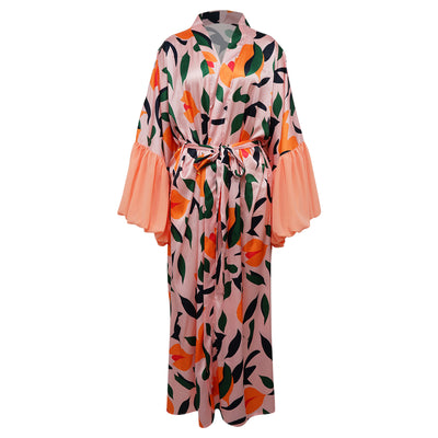 Blusa Playera de Protección Solar con Estampado Tropical - Image 29