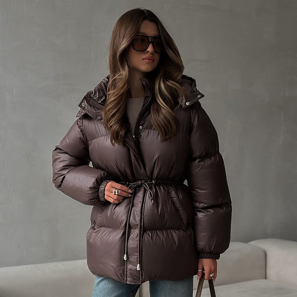 Chaqueta Térmica Acolchada con Capucha y Cierre