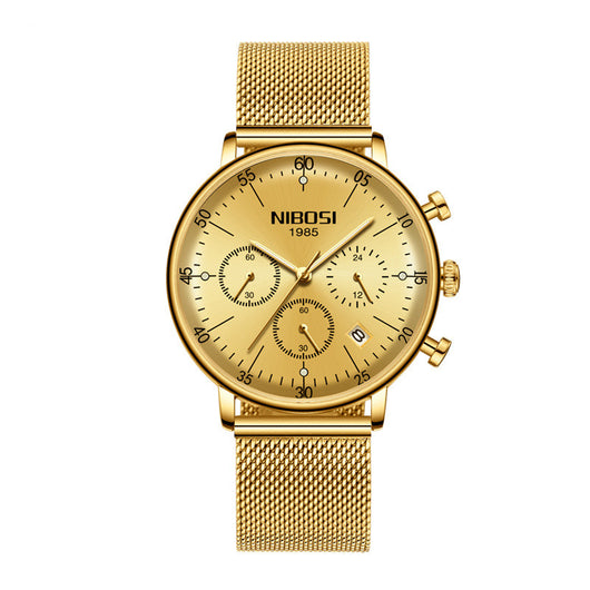 Reloj de Pareja Nibosi con Correa Malla - Cuarzo Elegante - Image 8