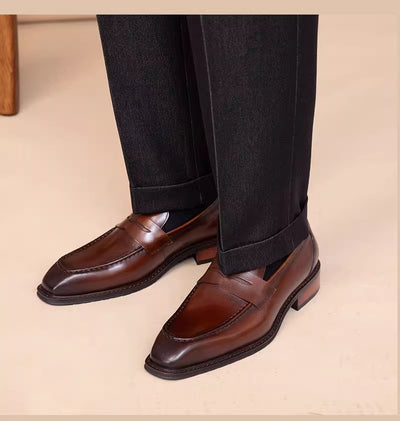 Zapatos Casuales de Cuero Genuino para Hombre - Outdoor - Image 38
