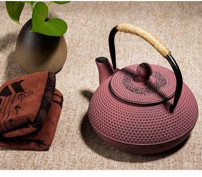 Olla de Hierro Fundido Estilo Europeo y Americano Rosa y Azul - Image 15