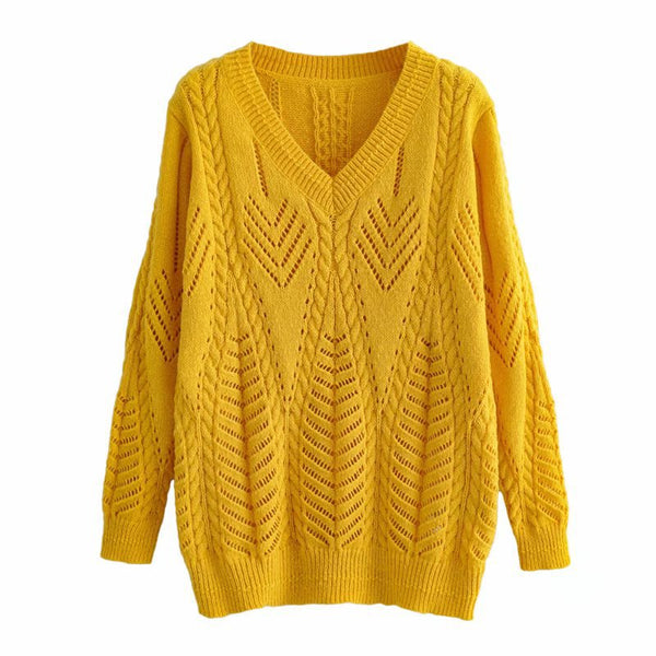 Suéter Tejido Calado Arctic Velvet para Mujer