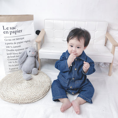 Mono Denim para Bebé - Jumpsuit Clásico y Versátil - Image 4