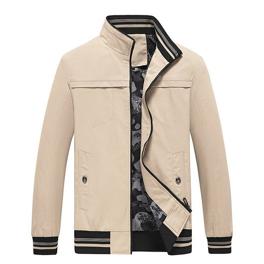 Chaqueta Casual de Algodón con Cuello Mao para Hombre - Image 4
