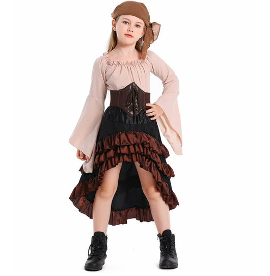 Vestido Halloween Asimétrico con Volantes y Cintura Alta - Image 13