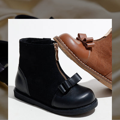 Botas Cortas Martin para Niñas Estilo Británico con Cierre - Image 15