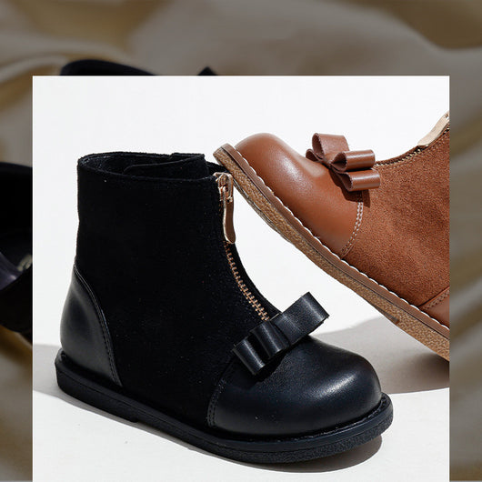 Botas Cortas Martin para Niñas Estilo Británico con Cierre - Image 15