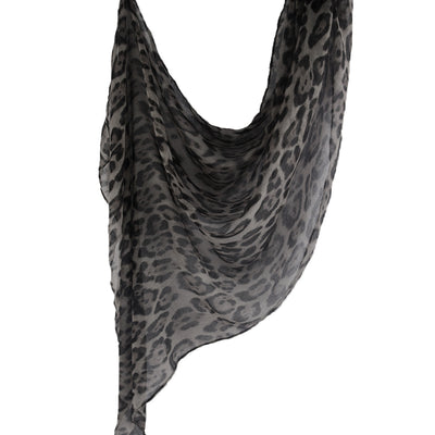 Pañuelo de Seda con Estampado Leopardo Clásico para Mujer - Image 13