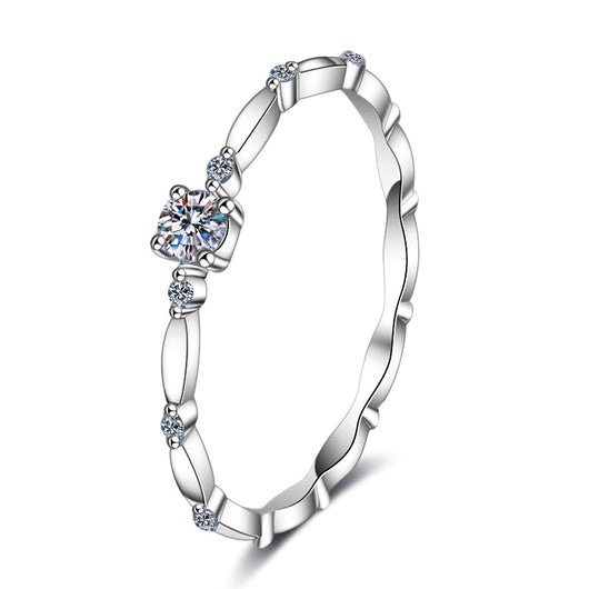 Anillo de Bodas con Moissanita de Moda - Diamante Brillante - Image 8