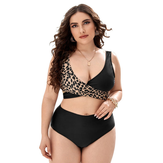 Bikini Dos Tonos con Push Up y Cruce en el Pecho - Image 12