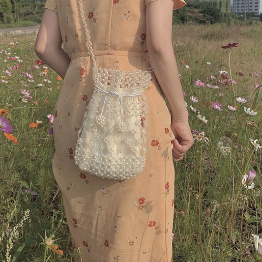 Mochila Tejida Retro Crema para Mujer - Estilo Primavera Verano - Image 2