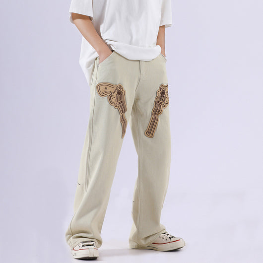 Pantalones Hip Hop Retro Americano Negro