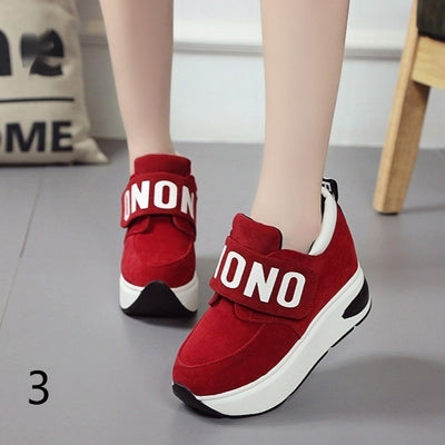 Zapatillas Deportivas Casuales Mujer con Plataforma Gruesa y Velcro - Image 5