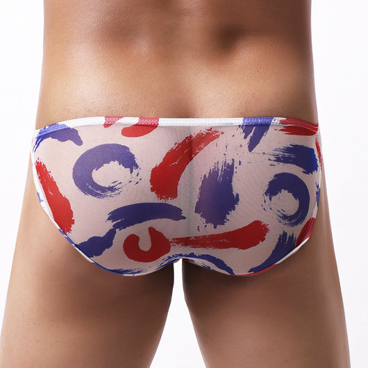 Calzoncillos Tipo Brief de Malla con Estampado Floral para Hombre - Tinta - Image 10