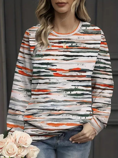 Blusa Casual Estampada de Manga Larga para Mujer - Image 22