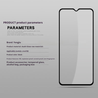 Protector de Pantalla Completa Templado para Y20 - Set Completo - Image 3