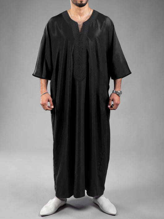 Túnica Marroquí Étnica para Hombre con Estampado Digital 3D - Image 11