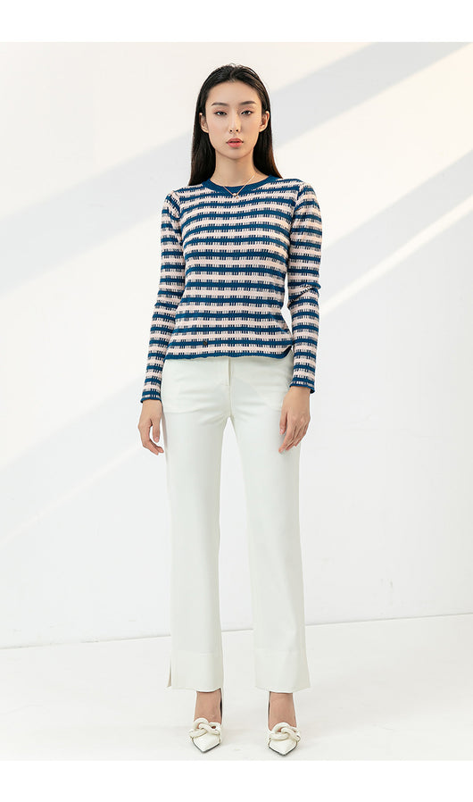 Pantalón Sastre Suelto de Cintura Alta para Mujer - Corte Recto y Drapeado - Image 14