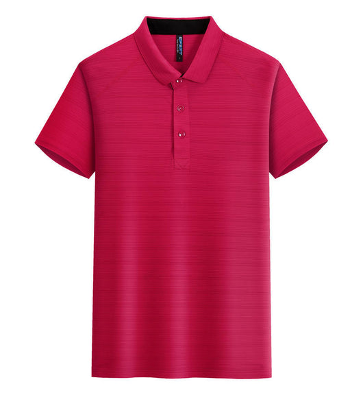 Polo Deportivo de Seda Cristal con Solapa - Secado Rápido para Actividades al Aire Libre - Image 3