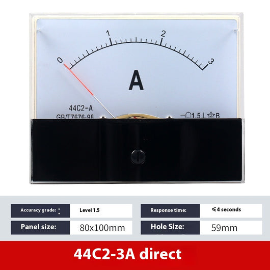 Amperímetro DC Analógico 44C2 - Medidor de Corriente de Precisión - Image 6