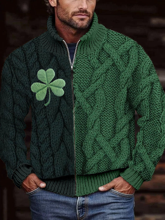 Chaqueta Suelta con Cuello de Pie y Cierre de Cremallera para Hombre - Image 8
