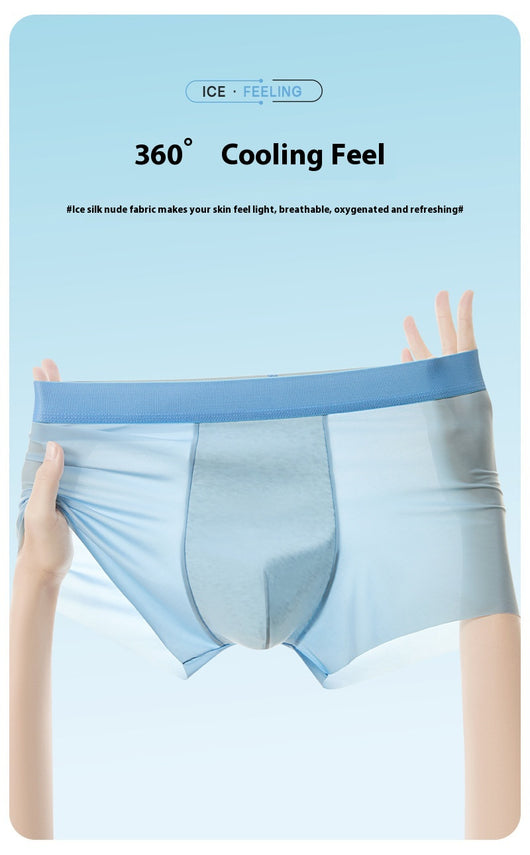 Bóxers Antibacterianos de Seda Fría para Hombre con Entrepierna Refrescante - Image 14