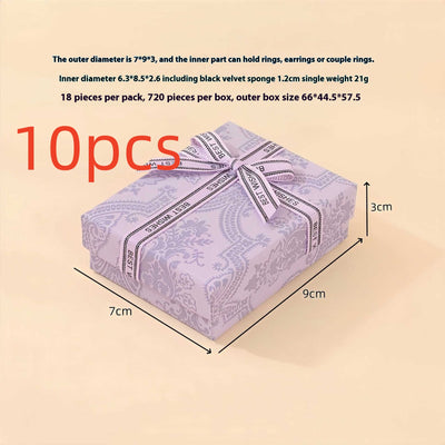 Caja de Almacenamiento para Joyas con Anillo Púrpura Lavanda - Image 16