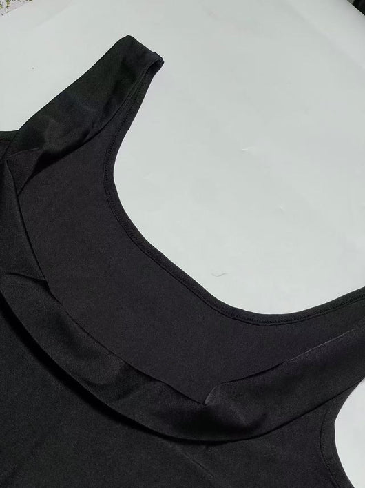 Conjunto de Dos Piezas: Top Corto sin Mangas con Encaje y Brasier Escotado - Image 52