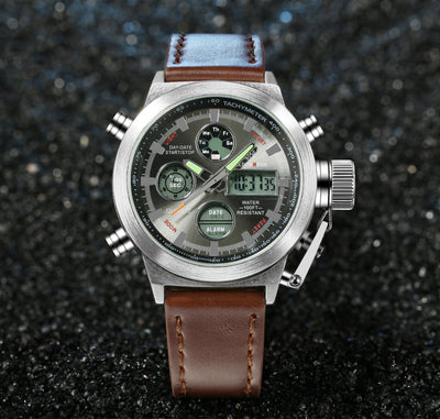 Reloj Deportivo Militar Hombre Lujo - Analógico Digital LED - Image 13