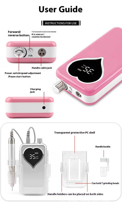 Pulidora de Uñas Inalámbrica Recargable Portátil - Image 23