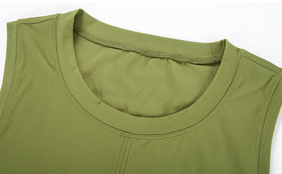 Top Deportivo Suelto Cuello Redondo sin Mangas para Yoga - Image 3