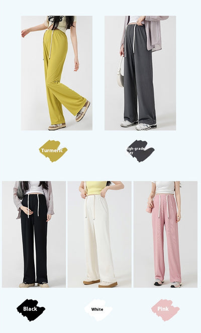 Pantalones Premamá Cómodos de Pierna Ancha sin Cintura Ajustable - Image 24