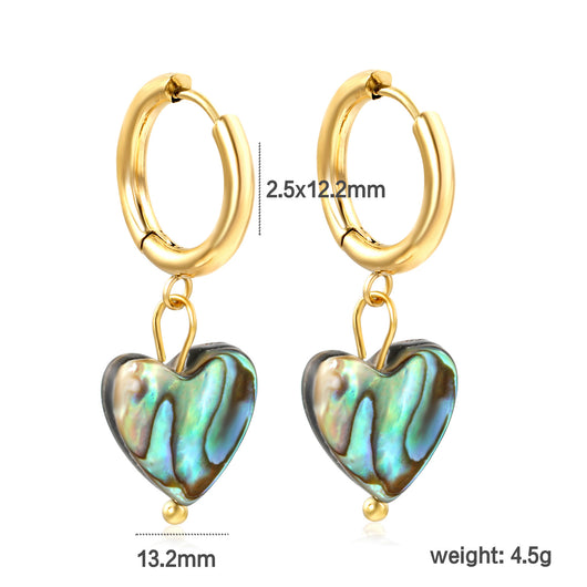 Aretes de Concha Nácar Lujo Creativo - Elegancia y Temperamento - Image 5