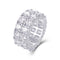 50 Points Moissanite S925 Plateado Ring 50 Points No 5