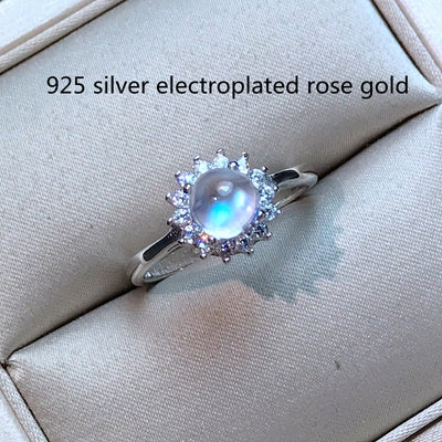 Anillo de Hada de Plata 925 con Piedra de Luna Azul Natural - Image 6