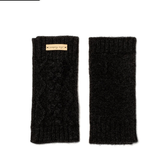 Guantes Mitones de Cachemira Pura Trenzados para Mujer - Image 15