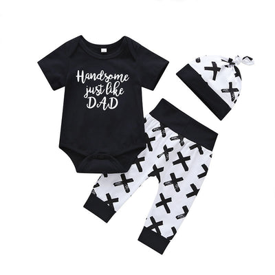 Conjunto de Tres Piezas con Romper de Manga Larga - Image 2