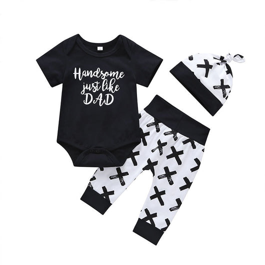 Conjunto de Tres Piezas con Romper de Manga Larga - Image 2