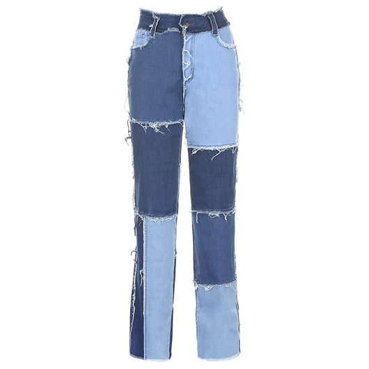 Jeans Slim Ajustados de Talle Alto con Contraste Moderno - Image 6
