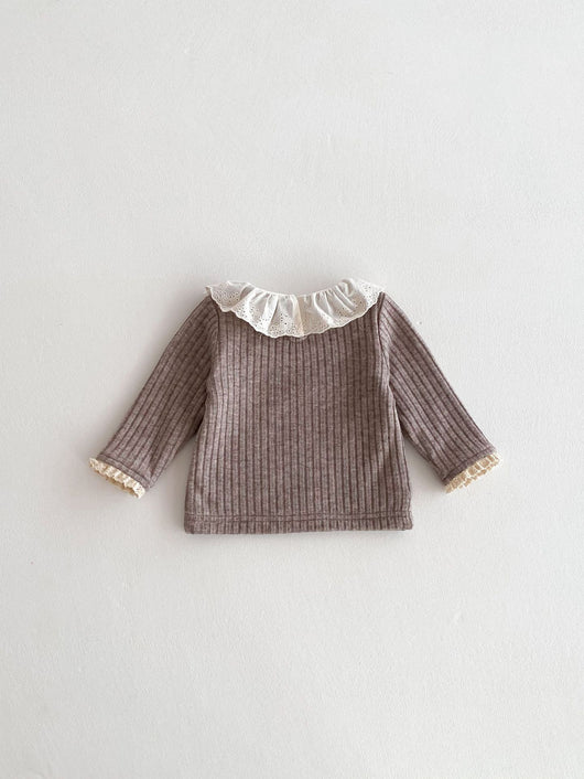 Blusa de Encaje con Cuello Peter Pan para Mujer - Image 46