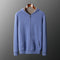 Cardigan Cashmere con Capucha y Cierre de Doble Cara para Hombre