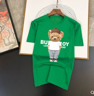 Playera de Algodón Mercerizado para Hombre - Diseño Oso Estampado Manga Corta - Image 5