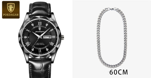 Reloj de Pulsera de Cuarzo Luxury para Hombre con Correa de Cuero - Image 35