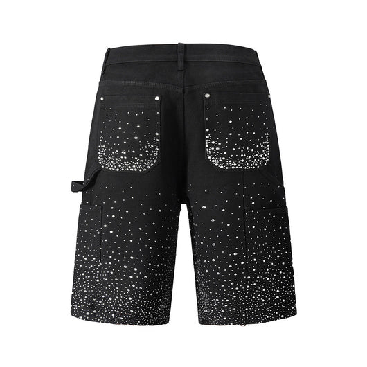 Shorts de Mezclilla Degradado con Teñido Splash Ink - Image 7