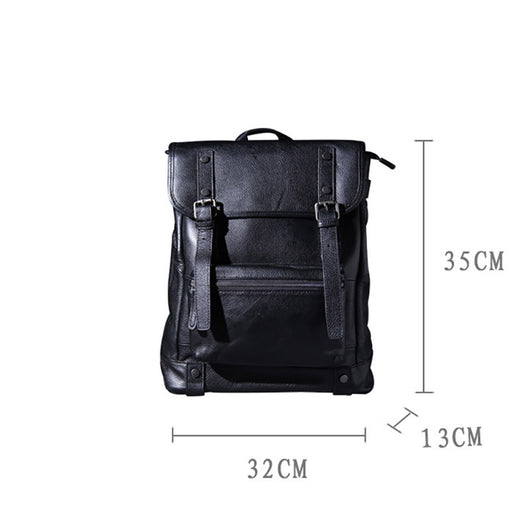 Mochila de Cuero Genuino para Hombre - Diseño Casual y Versátil - Image 2