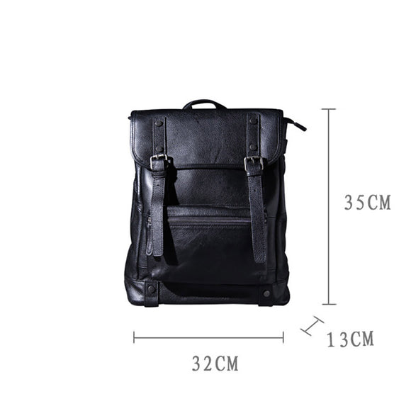 Mochila de Cuero Genuino para Hombre - Diseño Casual y Versátil