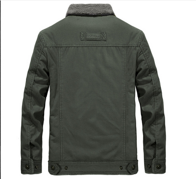 Abrigo de Invierno para Hombre con Forro de Terciopelo - Chaqueta de Algodón Acolchada - Image 17