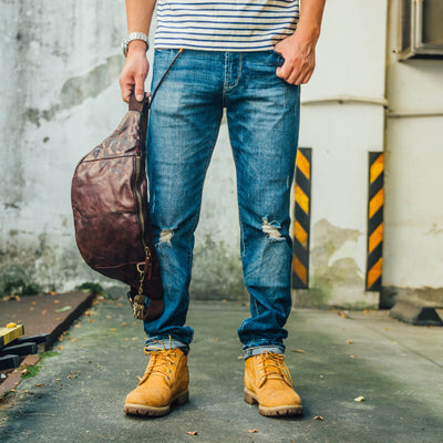 Bolso de Cuero para Hombre con Bandolera Ajustable - Image 9