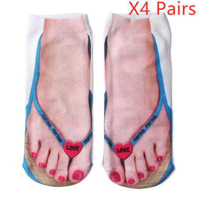 Calcetines Estampados 3D con Diseños Cartoon - Parejas y Unisex - Image 35