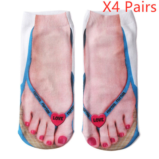 Calcetines Estampados 3D con Diseños Cartoon - Parejas y Unisex - Image 35